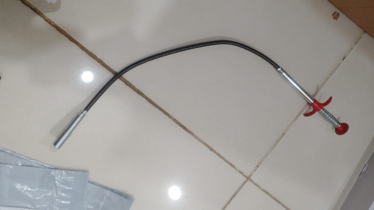 Stainless Steel Sink Drain Cleaner – 90cm Flexible Spring Wire Stick