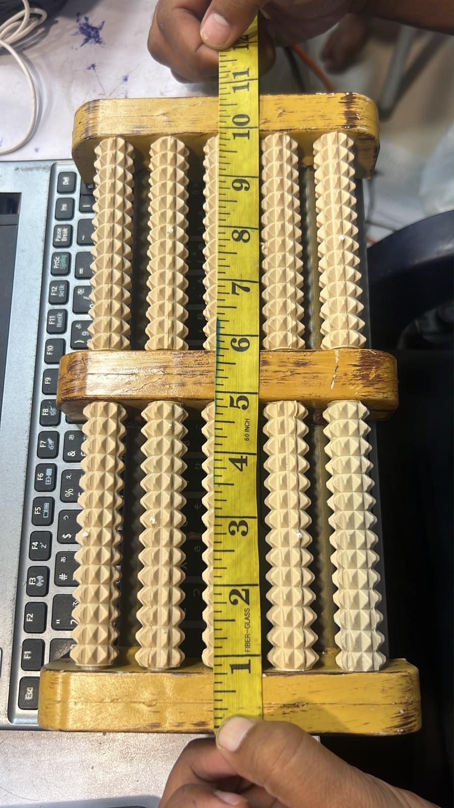Traditional Wooden Roller Foot Massager – Stress Relief & Circulation